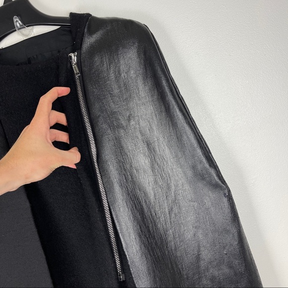 RARE Rick Owens Runway 2017 Wool Cape Zip Coat - Picture 9 of 16